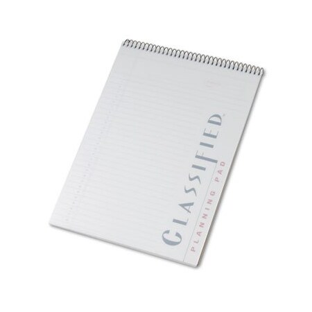 CLASSIFIED COLORS NOTEBOOK W/WHITE COVER, LGL RULE, LTR, ORCHID, 70 SHEETS